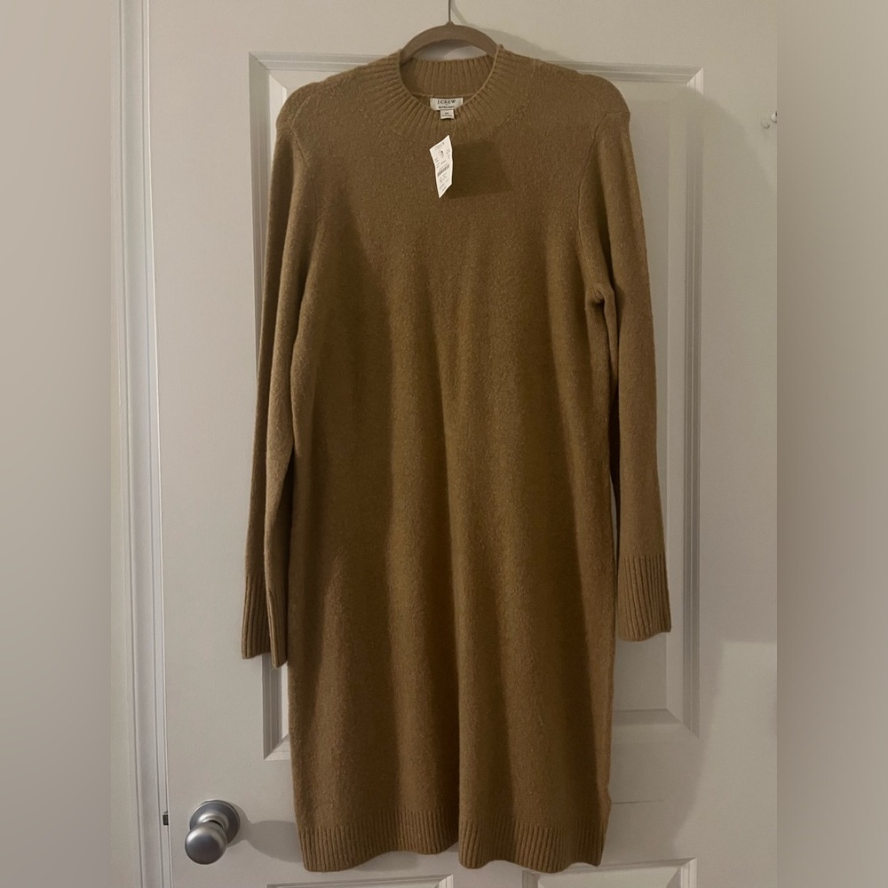 NEW J. Crew tan extra soft dress!